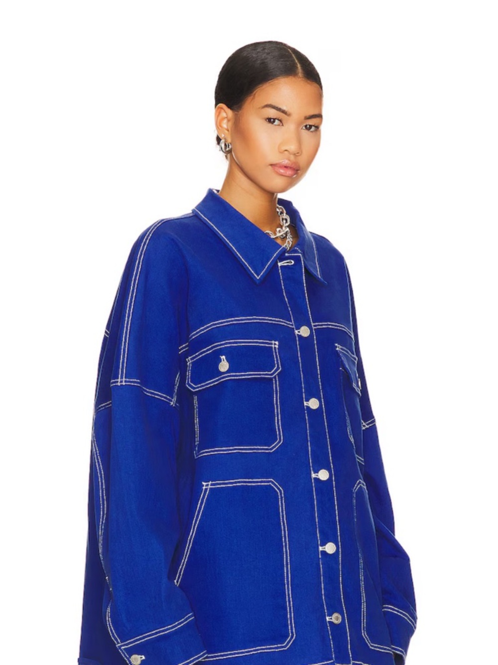 Cooper Jacket & Skirt in Cobalt BY.DYLN. Revolve - Picture 3 of 11